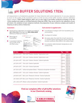 pH buffer solutions 17034