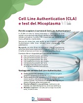 Cell Line Authentication (CLA) e test del Micoplasma