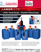 OTAL Pump Range – Flexible Filling Pumps