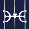 Pinza per 2 burette, in polipropilene