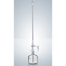 Buretta secondo Pellet, 10 ml, div. 0 02 ml, Classe AS, DURAN, vetro trasparente, graduazioni blu, con identificazione della data del lotto, rubinetto laterale, lungh. 500 mm, SENZA BOTTIGLIA