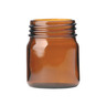 Bottiglie collo largo 50 ml, vetro ambrato
