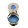 Tappi a vite SureSTART, 18 mm, alta precisione, setto silicone blu/PTFE trasparente, confezione da 100 pezzi